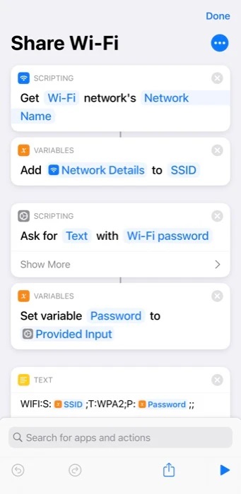 Share WiFi password iPhone to Windows