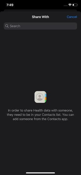 iOS 15 Facetime screen share