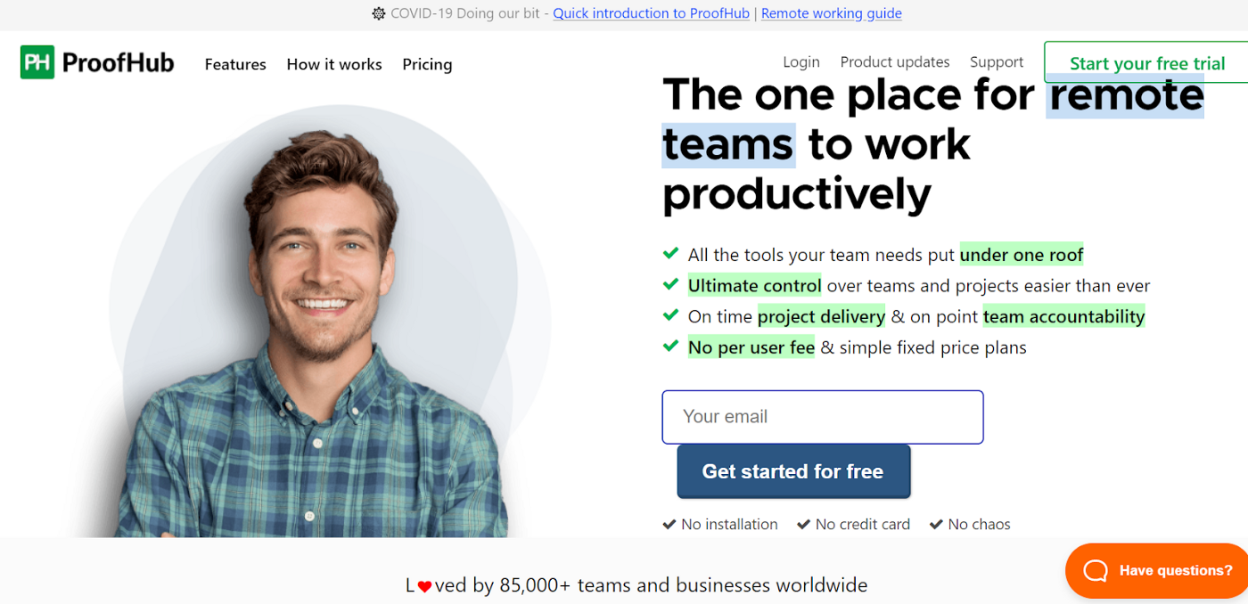 ProofHub-- All-in-one job management software