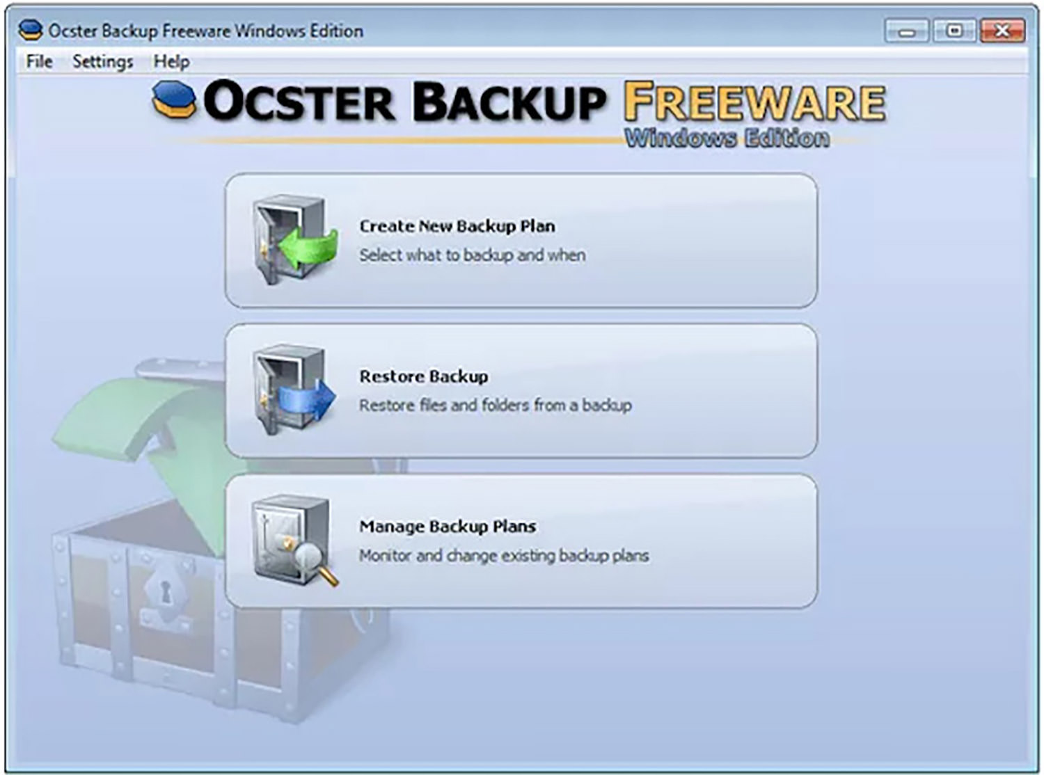 Ocster Backup Freeware